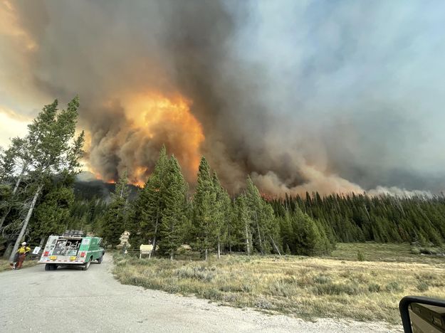 Entry to Green River Lakes Campground. Photo by Bridger-Teton National Forest.