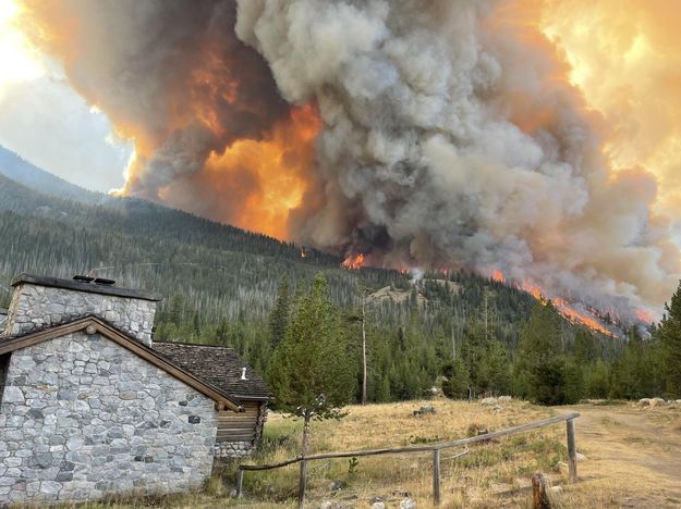 Green River Lakes Lodge view. Photo by Bridger-Teton National Forest.