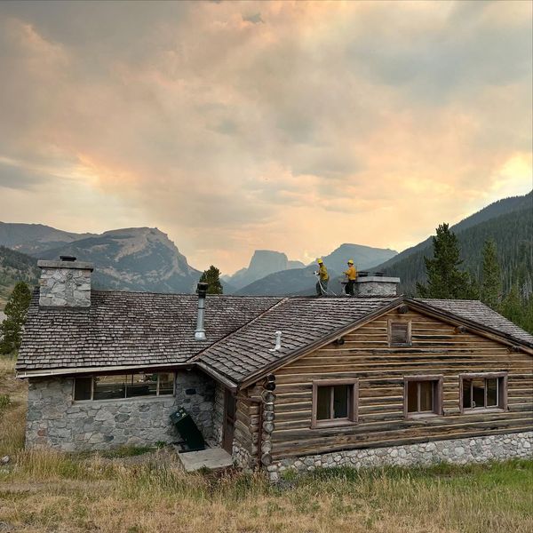 Old GP Bar Dude Ranch. Photo by Jackson Hole Fire/EMS.