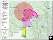 Dollar Lake Fire Map Aug 27, 2025. Photo by .