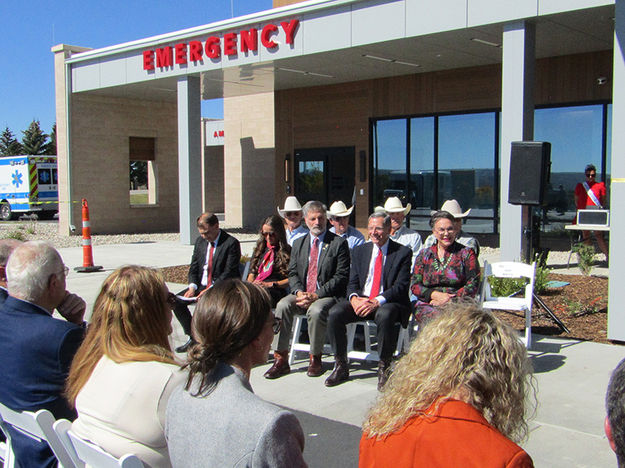 Dignataries. Photo by Dawn Ballou, Pinedale Online.