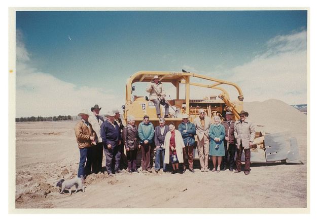 Ground Breaking for MMM - 1974. Photo by Museum of the Mountain Man.