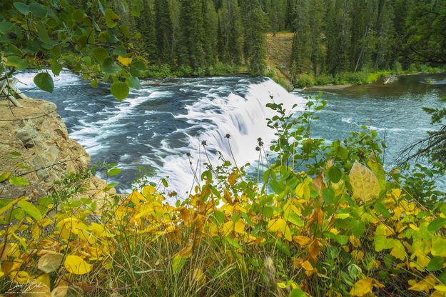 Fall Arrives At Upper Cave Falls. Photo by Dave Bell.