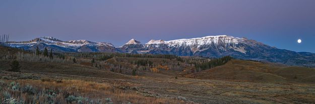 Sawtooth Moonrise-October 6. Photo by Dave Bell.
