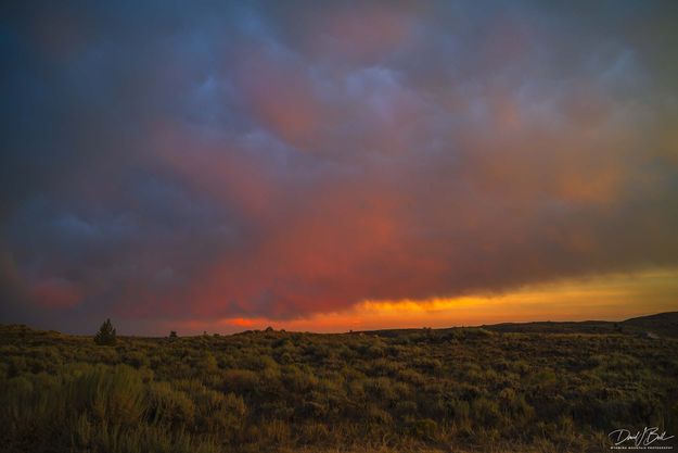 Storm Cloud Sunset-July 30. Photo by Dave Bell.