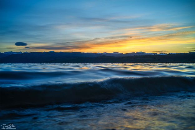 Beautiful Water And Sunrise On Fremont Lake. Photo by Dave Bell.