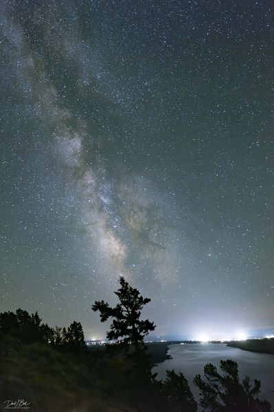 Milky Way Over Fremont Lake and Pinedale-August 19. Photo by Dave Bell.