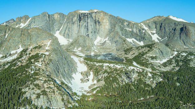 Peak 12,279 and Spearpoint Lake. Photo by Dave Bell.