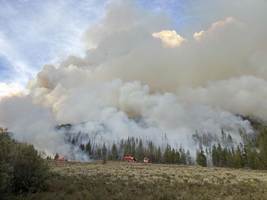 Dollar Lake Fire. Photo by USFS.