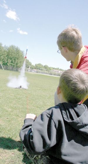 3…2…1…Blast off. Photo by Pam McCulloch.