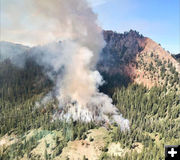 Sandy Fire. Photo by Bridger-Teton National Forest.