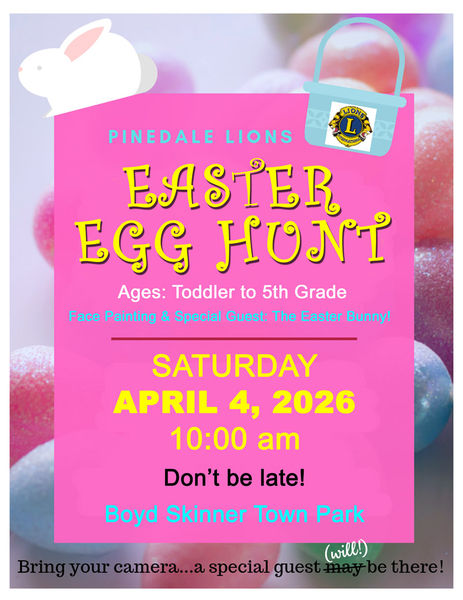 Easter Egg Hunt. Photo by Pinedale Lions Club.