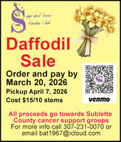 2026 Daffodil Sale