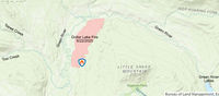 Dollar Lake Fire map.